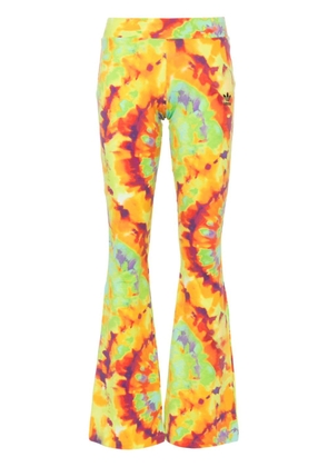 adidas tie-dye flared trousers - Yellow