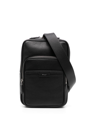 Bally front compartment zipped shoulder bag - Black