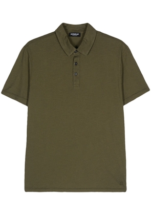DONDUP slub-texture cotton polo shirt - Green