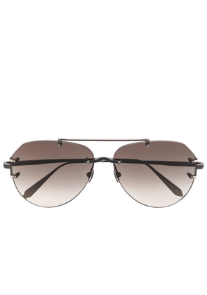 Linda Farrow pilot-frame sunglasses - Black