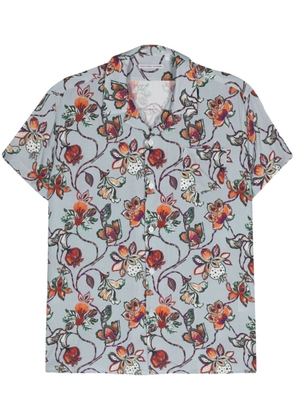 Daniele Alessandrini floral-print short-sleeve shirt - Grey