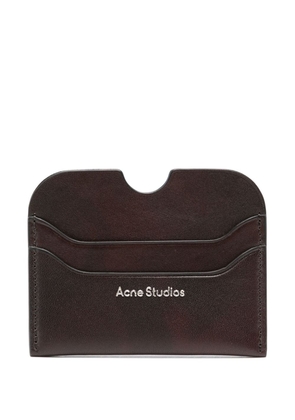 Acne Studios logo-embossed leather wallet - Brown