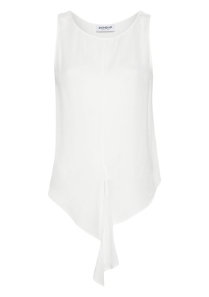DONDUP front-slit georgette blouse - White