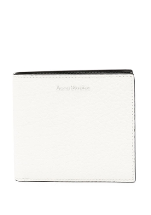 Acne Studios bi-fold leather wallet - White