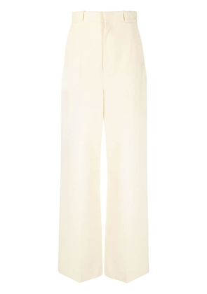 Del Core high-waisted wide-leg trousers - Neutrals