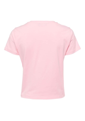 tout a coup logo-print cotton-blend T-shirt - Pink