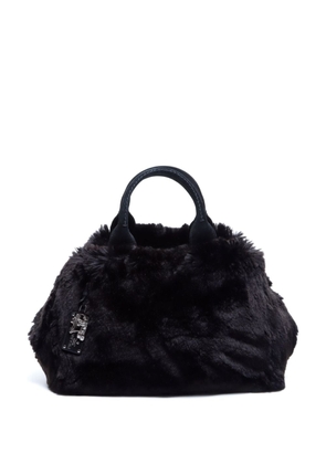 Prada Pre-Owned Canapa faux-fur handbag - Black