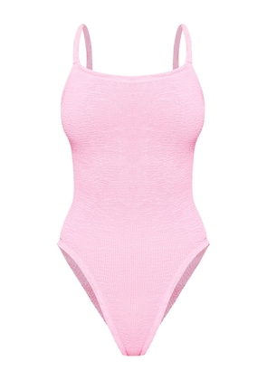 Hunza G Bette seersucker swimsuit - Pink