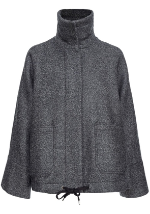 PINKO high-neck wool-blend jacket - Grey