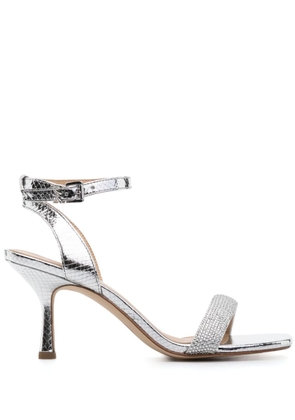 Michael Michael Kors Carrie 75mm rhinestone-embellished sandals - Silver