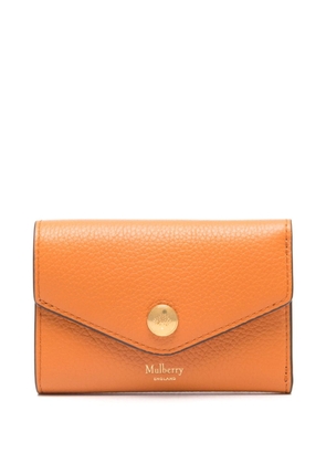 Mulberry tri-fold leather wallet - Orange