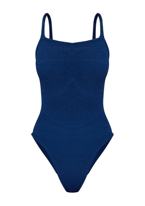 Hunza G Bette seersucker swimsuit - Blue