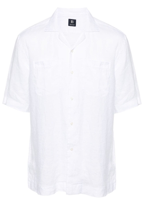 Boggi Milano camp-collar linen shirt - White