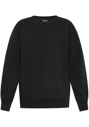 A.P.C. v-insert cotton sweatshirt - Black