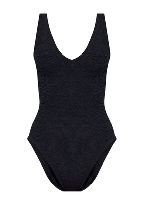 Hunza G Sadie seersucker swimsuit - Black