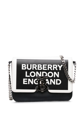 Burberry Pre-Owned TB logo-print crossbody bag - Black