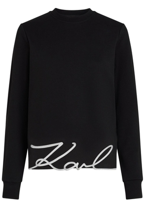 Karl Lagerfeld hem signature sweatshirt - Black