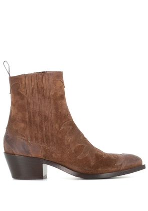 Sartore suede ankle boots - Brown