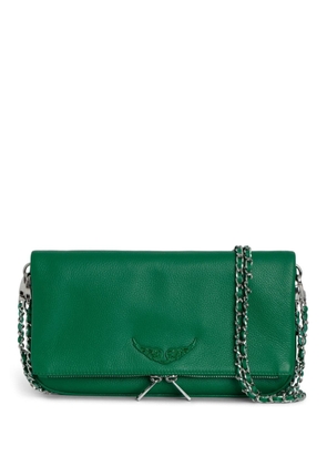 Zadig&Voltaire Rock leather clutch bag - Green
