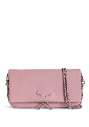 Zadig&Voltaire Rock leather clutch bag - Pink