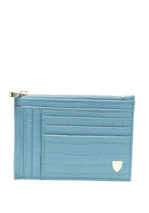 Aspinal Of London Double leather cardholder - Blue