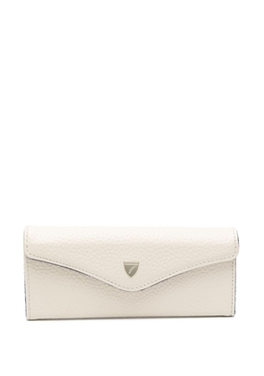 Aspinal Of London leather sunglasses case - White