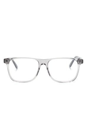 Alexander McQueen Eyewear transparent square-frame glasses - Grey