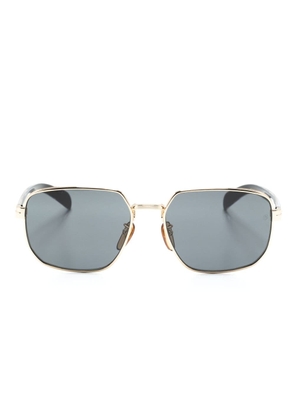 Eyewear by David Beckham DB 7121/GS rectangle-frame sunglasses - Gold