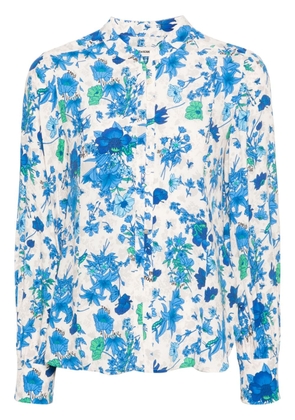 Zadig&Voltaire Twina floral-print crepe shirt - Blue