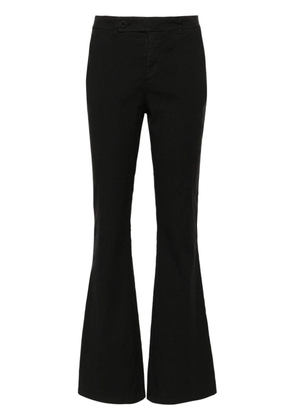 120% Lino mid-rise bootcut trousers - Black