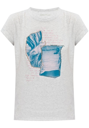Zadig&Voltaire logo-print cotton T-shirt - Grey