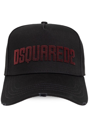 DSQUARED2 embroidered-logo cotton cap - Black