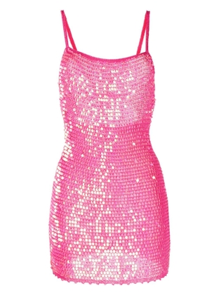Retrofete Kinley sequin crochet dress - Pink