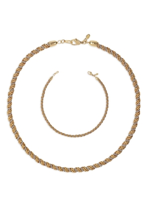 Susan Caplan Vintage 1980 Monet necklace and bracelet set - Gold