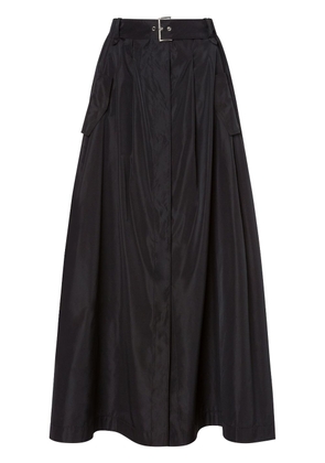 Alberta Ferretti A-line buckled skirt - Black