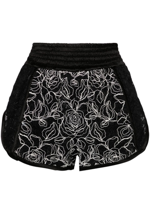 Ermanno Scervino floral-lace shorts - Black