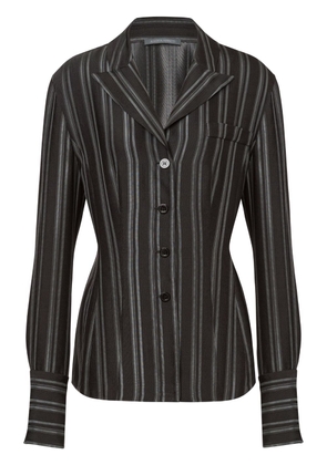 Alberta Ferretti long-sleeved striped shirt - Grey