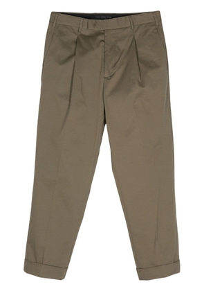 Low Brand pleated tapered trousers - Green