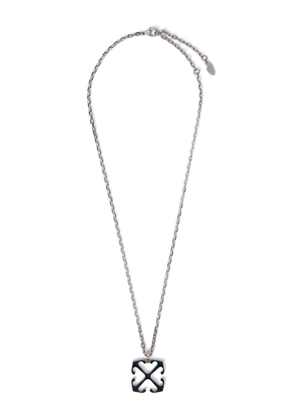 Off-White Arrow-charm chain necklace - Silver