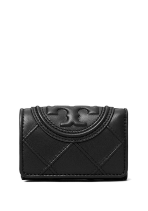 Tory Burch tri-fold leather wallet - Black