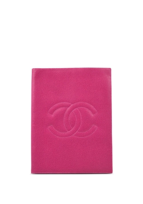 CHANEL Pre-Owned 1995 CC leather notepad cover - Pink