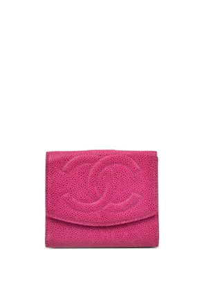 CHANEL Pre-Owned 1995 CC bi-fold leather wallet - Pink