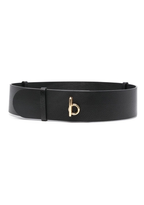 Burberry large leather belt - Black