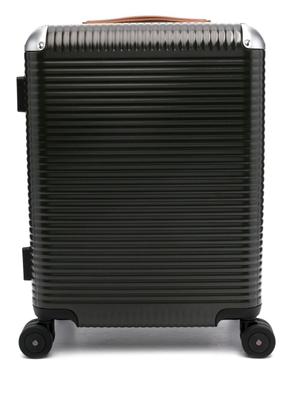 FPM Milano Bank Light Spinner 55 ribbed suitcase - Green