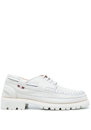 Bally Trendal leather moccasins - White
