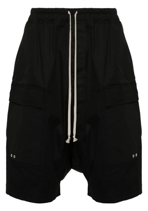 Rick Owens drop-crotch cargo shorts - Black
