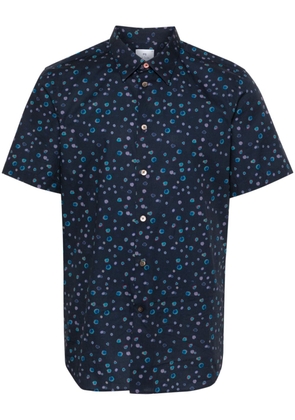 PS Paul Smith polka dot-print cotton shirt - Blue