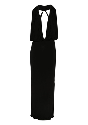 Magda Butrym open-back jersey gown - Black