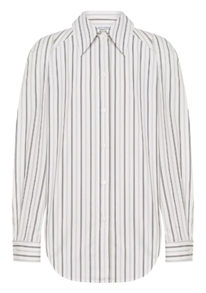 Alberta Ferretti long-sleeved striped shirt - White