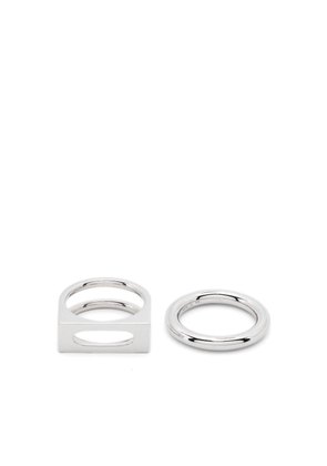 Tom Wood Cage rings (set of two) - Silver